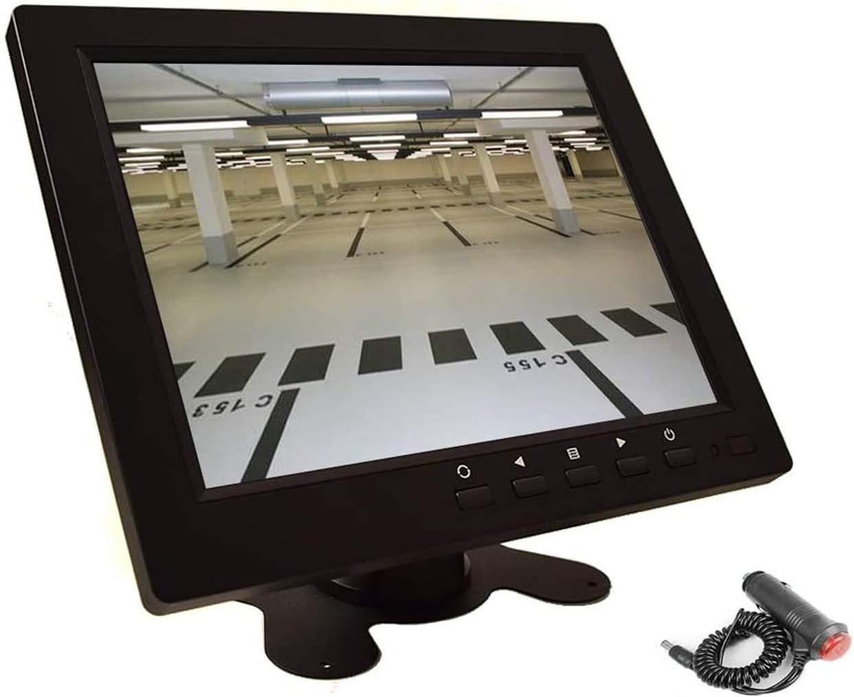 8 CCTV LCD Monitor 4:3 IPS Screen Display with VGA HDMI AV BNC Built-in Speaker USB Media Player 1024x768 HD 12-24V H52554