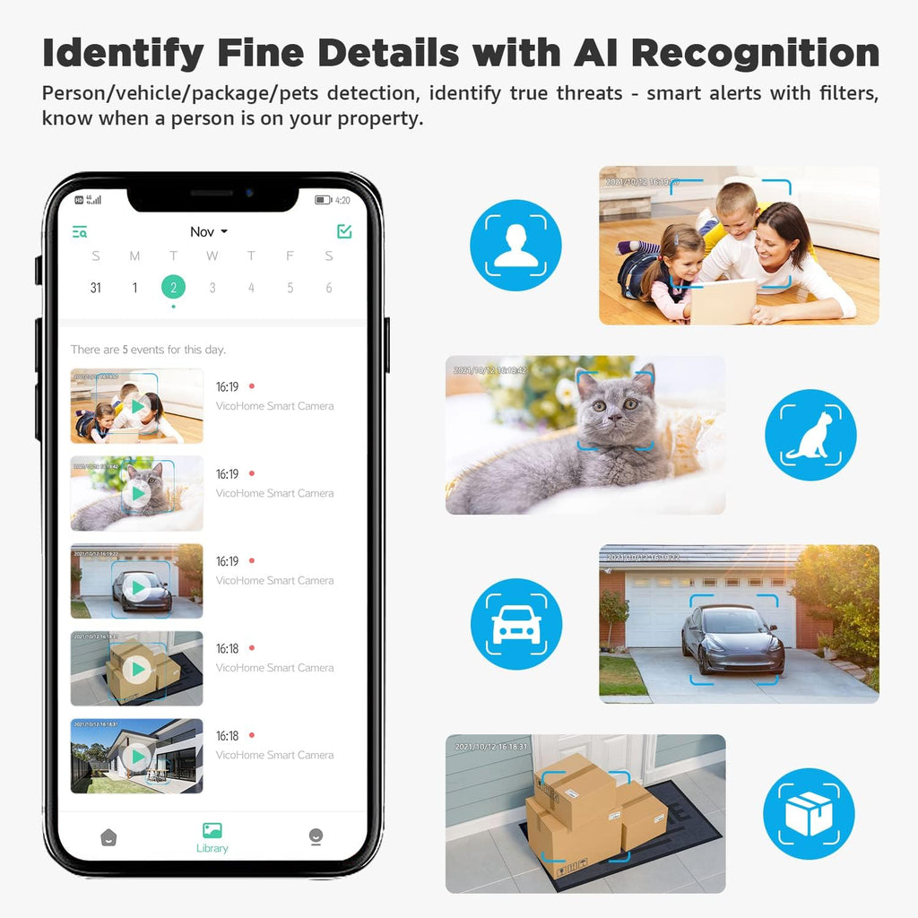 2K Solar Security Camera Wireless Outdoor G914