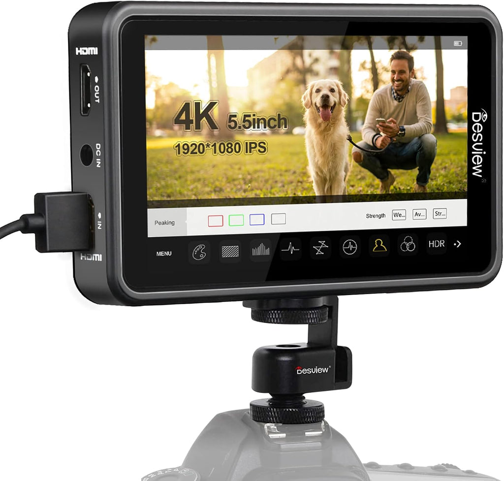 5.5 inch Touch Screen Camera Field Monitor with 4K Input/Output Z586