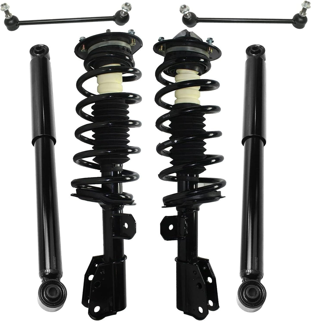Front Strut Assembly, Sway Bar Links, Rear Shock Absorbers 6pc Set T9239