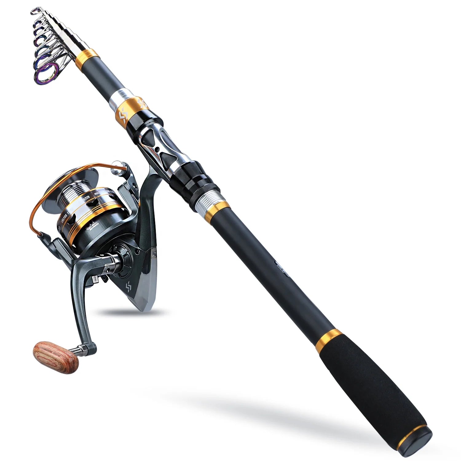 Telescopic Fishing Rod and Spinning Reel Combo Set E5208
