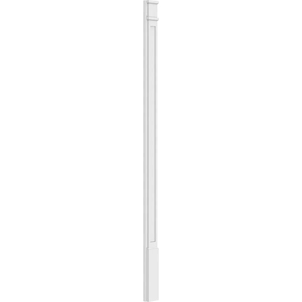 Flat Panel PVC Pilaster with Decorative Capital and Base (Pair) M966288