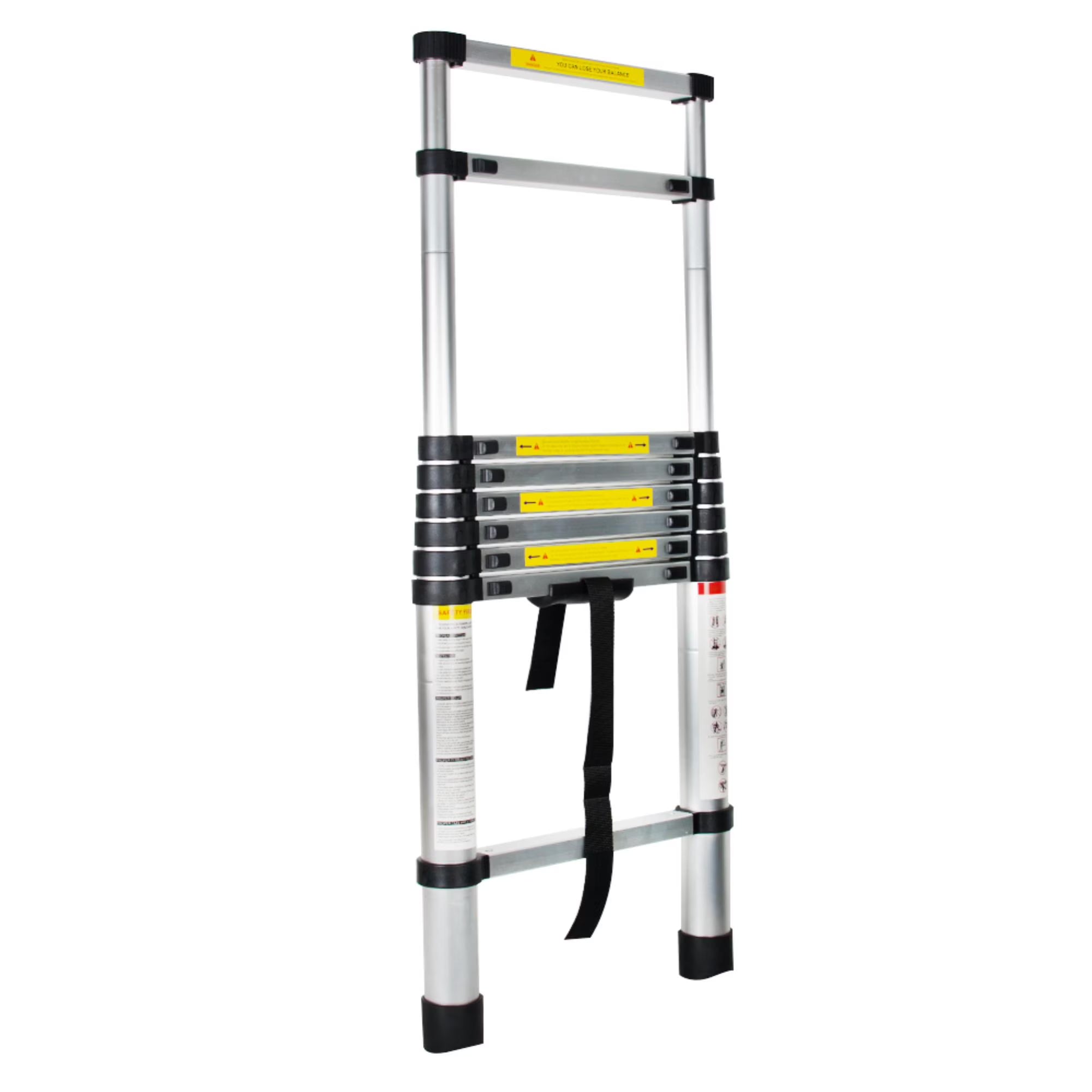 8.5FT Telescopic Aluminum Ladder with Button Retraction L771