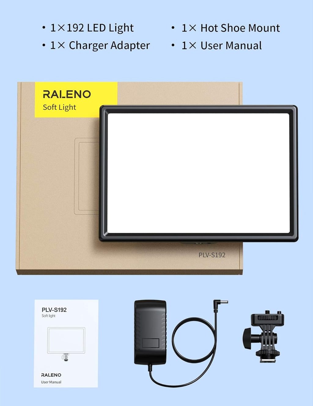 LED Video Soft Light Panel with Dual Rechargeable Battery X489