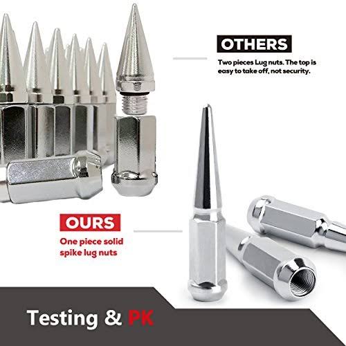 24 Silver M14X1.5 Cone Seat Closed End Wheel Lug Nuts D92893