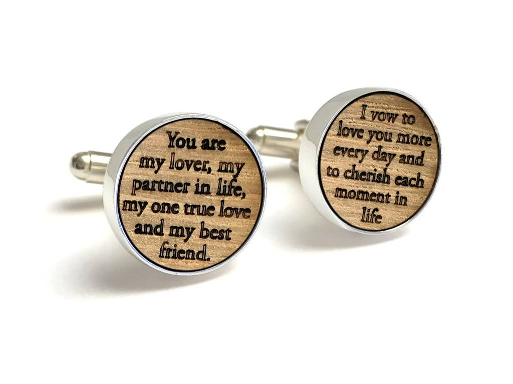 Whiskey Barrel Wood Cufflinks S749364