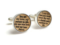 Whiskey Barrel Wood Cufflinks S749364
