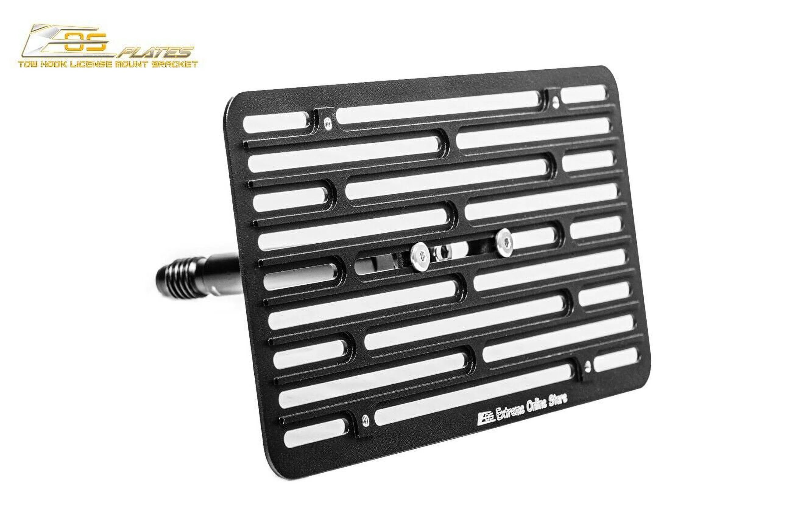 Front Bumper Tow Hook License Plate Relocator Mount Bracket A7656
