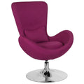 Magenta Fabric Side Reception Chair (Pack of 2) H309