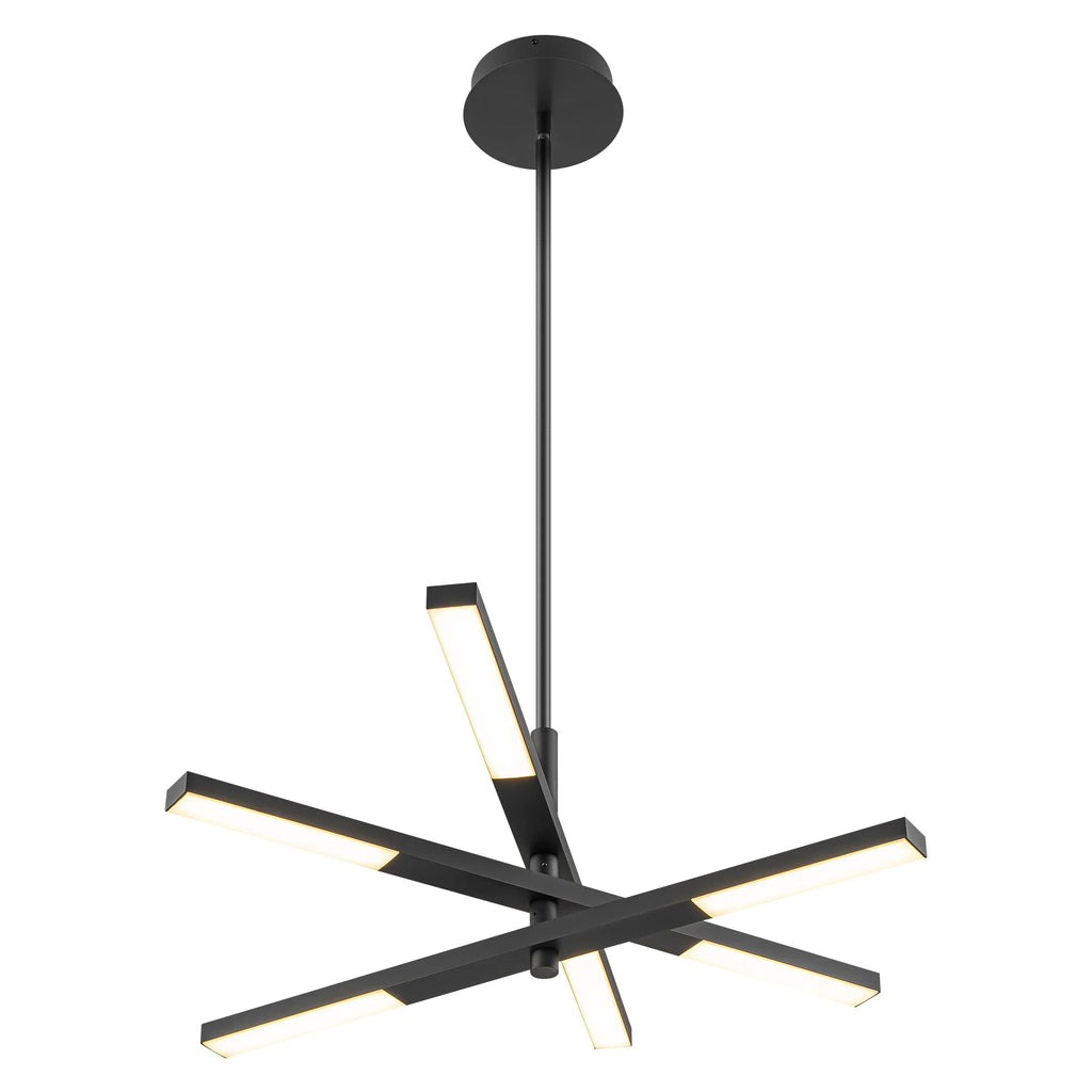 6-Light LED Sputnik Chandelier W3325
