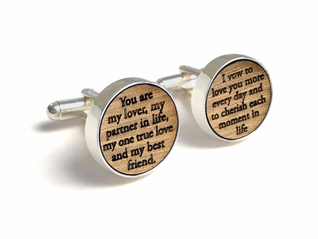 Whiskey Barrel Wood Cufflinks S749364