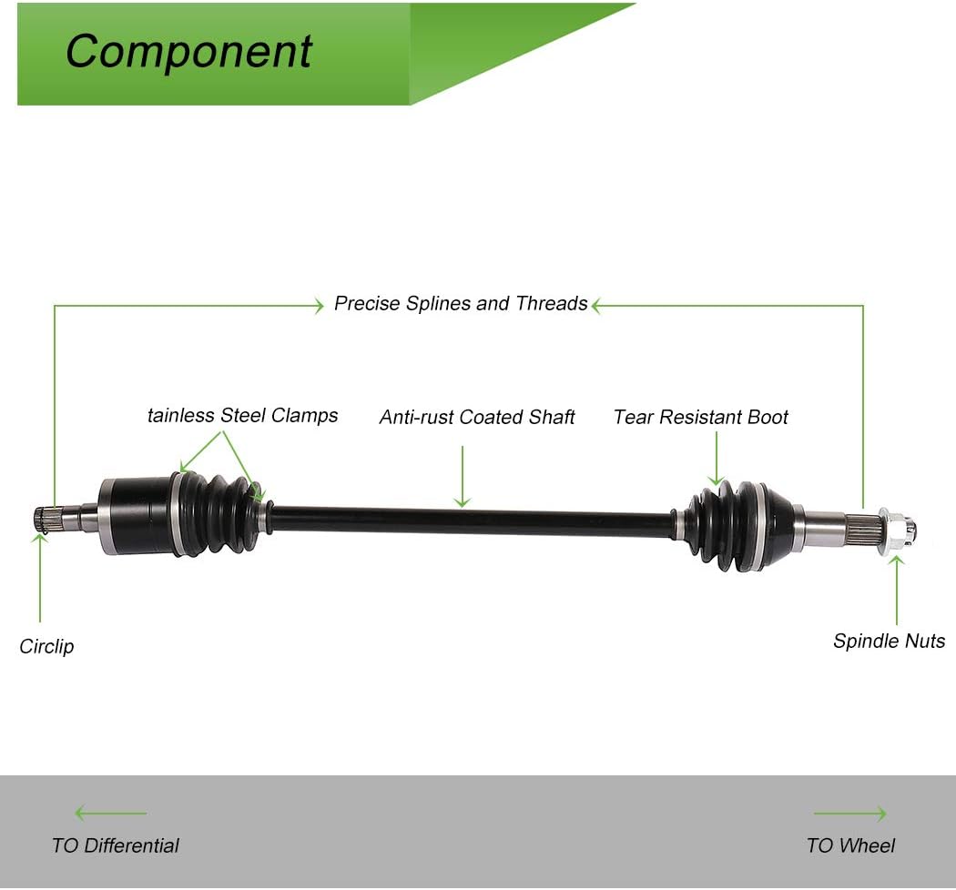 CV Axle Drive Shaft Assembly Front Left Pack of 2 K57114