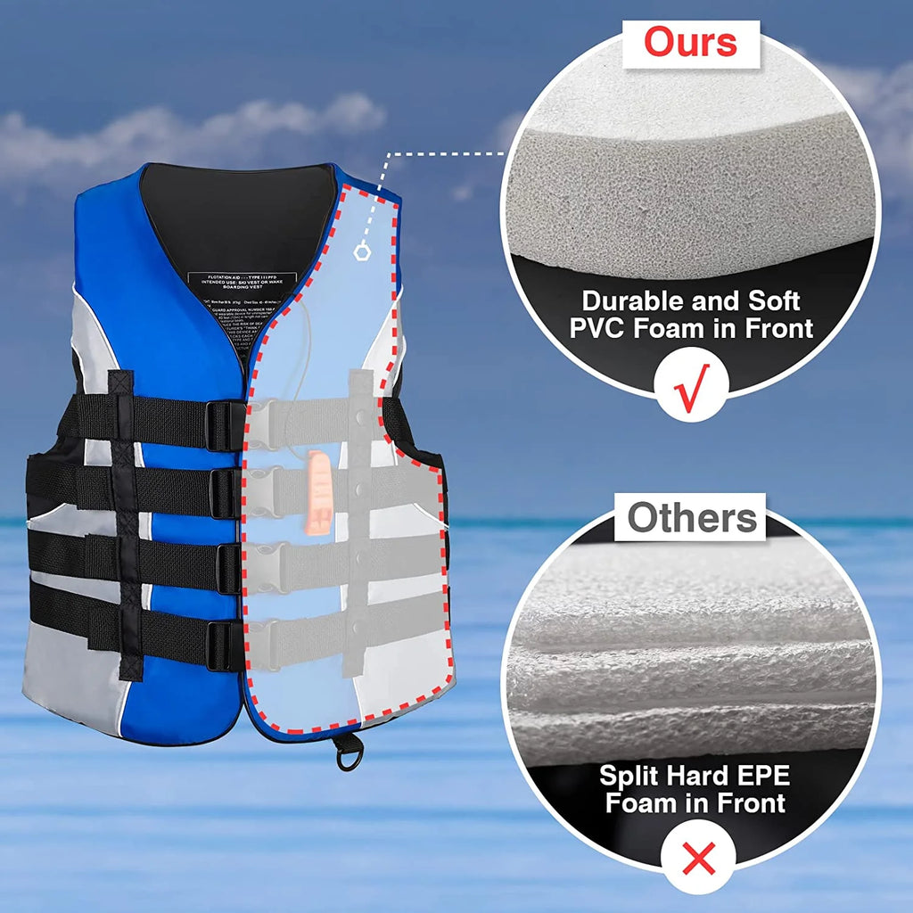 Blue 3XL USCG Approved Life Jacket F20179