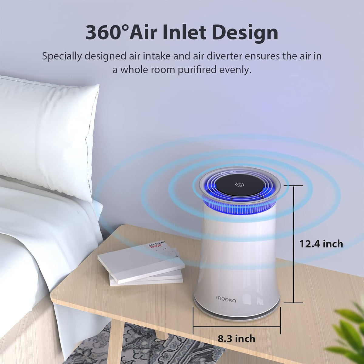 True HEPA Air Purifier with Activated Carbon Filter O210