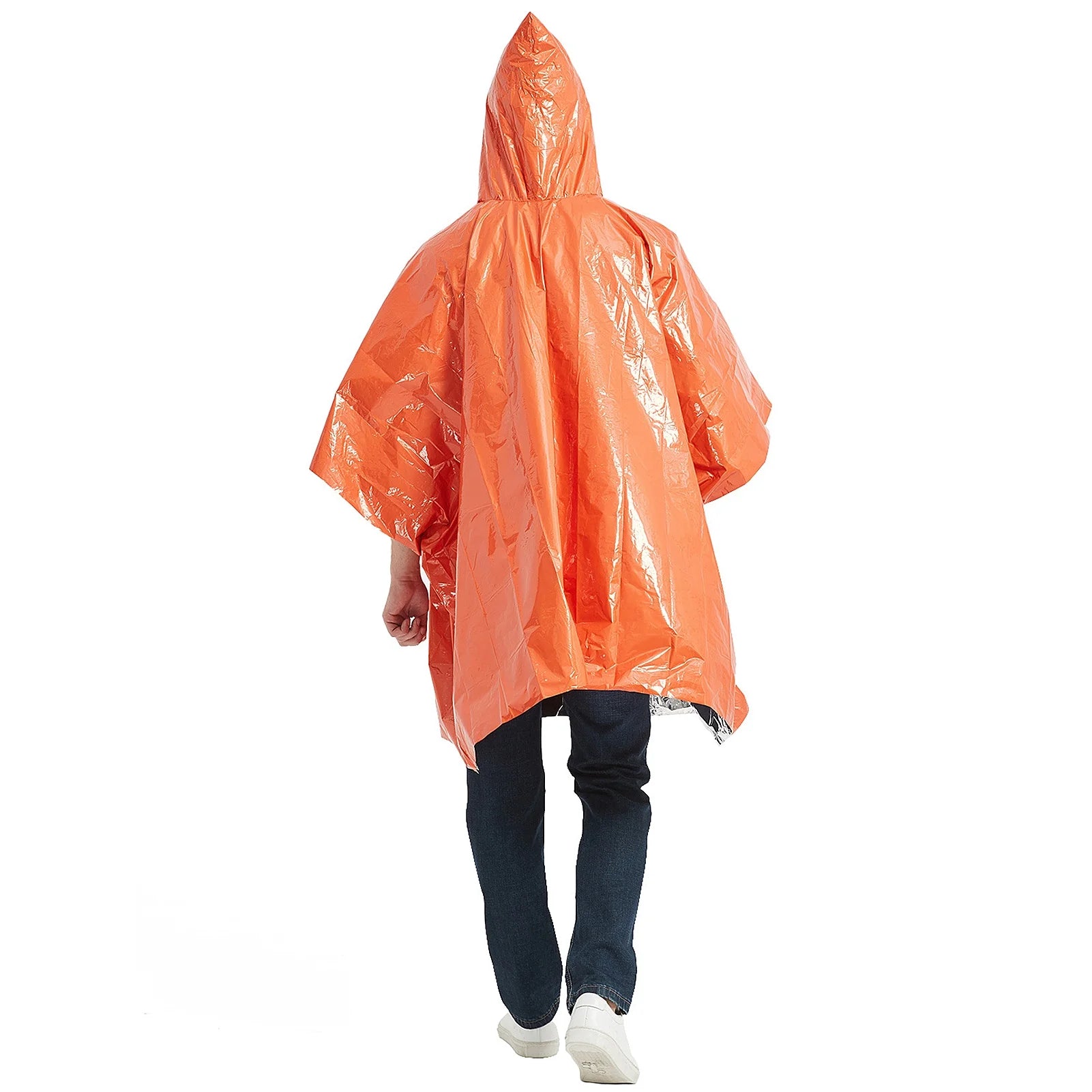 Waterproof Heat Reflective Thermal Poncho Raincoat with Sleeping Bag and Tent Shelter O89734