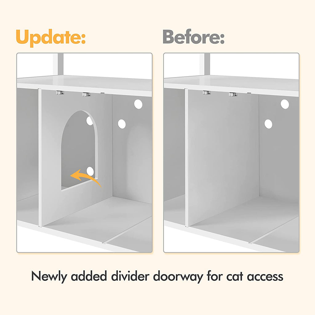 Cat Litter Box Enclosure with Storage Shelf T608531