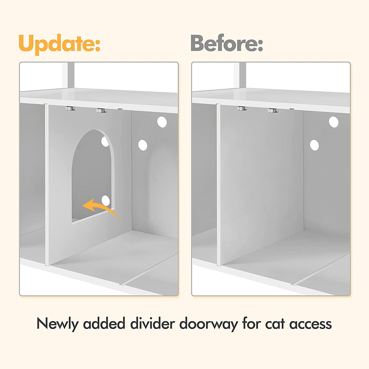 Cat Litter Box Enclosure with Storage Shelf T608531