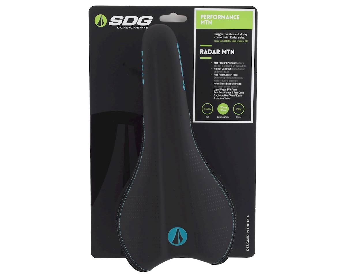 Turquoise Black Saddle with Ti-Alloy Rails D2000