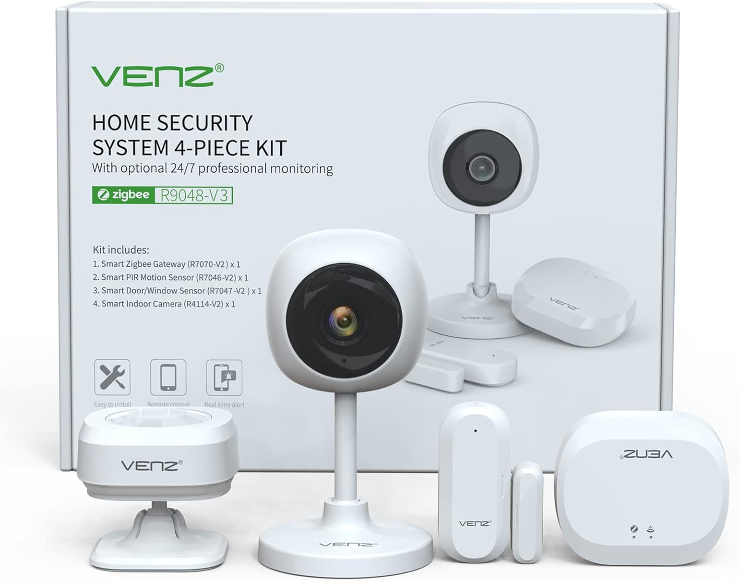 2 Pcs 1080P HD WiFi Indoor Security Camera with Night Vision C760
