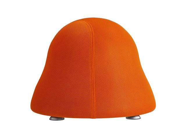 Orange Polyester Mesh Ball Chair X3058