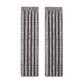 Charcoal 84x22 Window Panel Pair Z7555