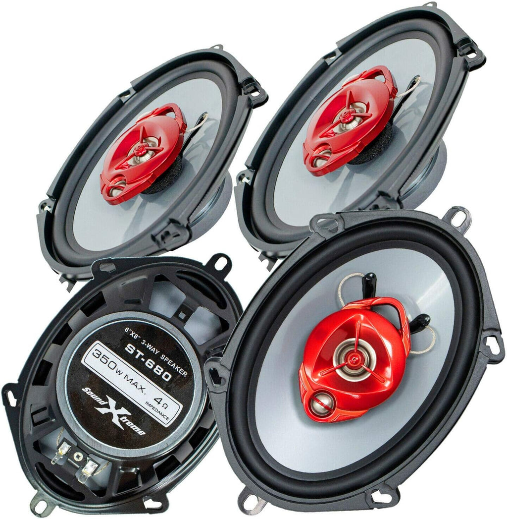 3-Way 700 Watts Coaxial Car Speakers Pack of 2 U210348