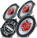 3-Way 700 Watts Coaxial Car Speakers Pack of 2 U210348