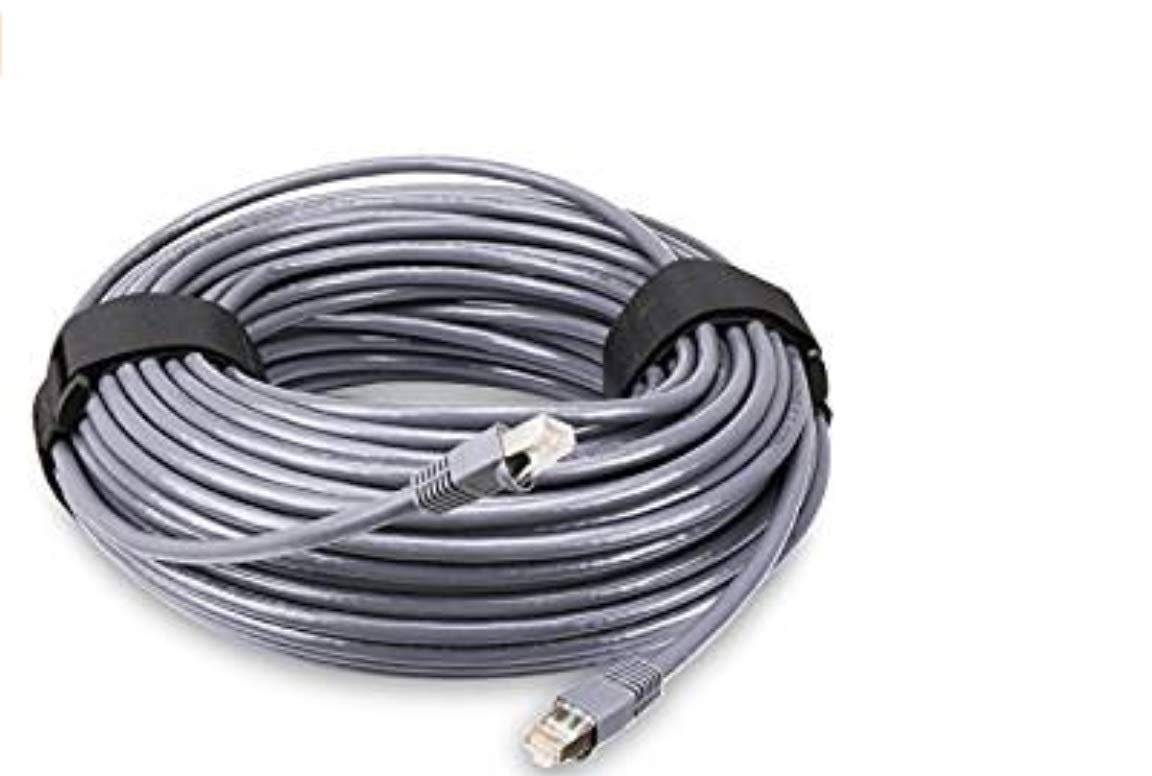 Outdoor Shielded Cat6 Cable 100ft Waterproof UV Resistant Gold Plated RJ45 Connector D611