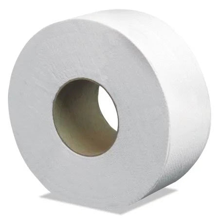 Jumbo Bath Tissue, 2-Ply, White, 12 Rolls/Carton N607713