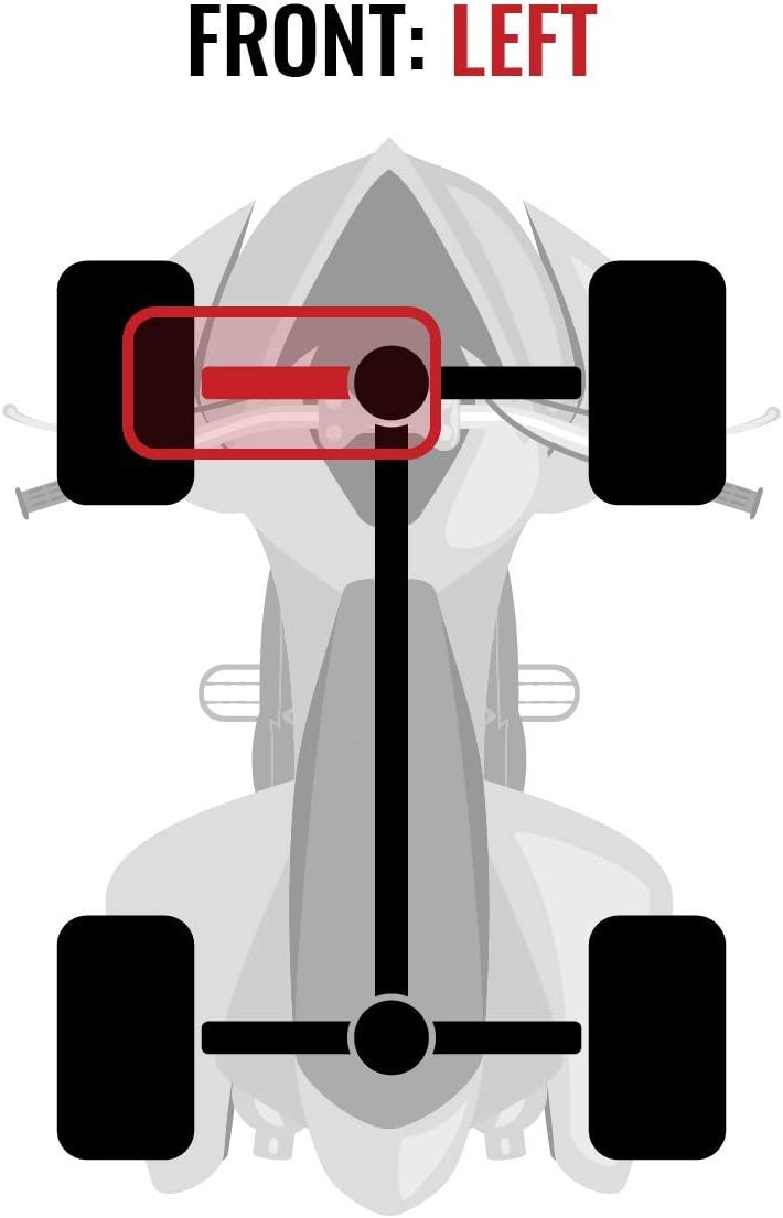 Front Left Axles for Kawasaki 650 Brute Force 4X4, Pack of 2 B998