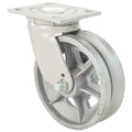 6 inch Gray Swivel Semi-Steel V-Groove Caster C3625