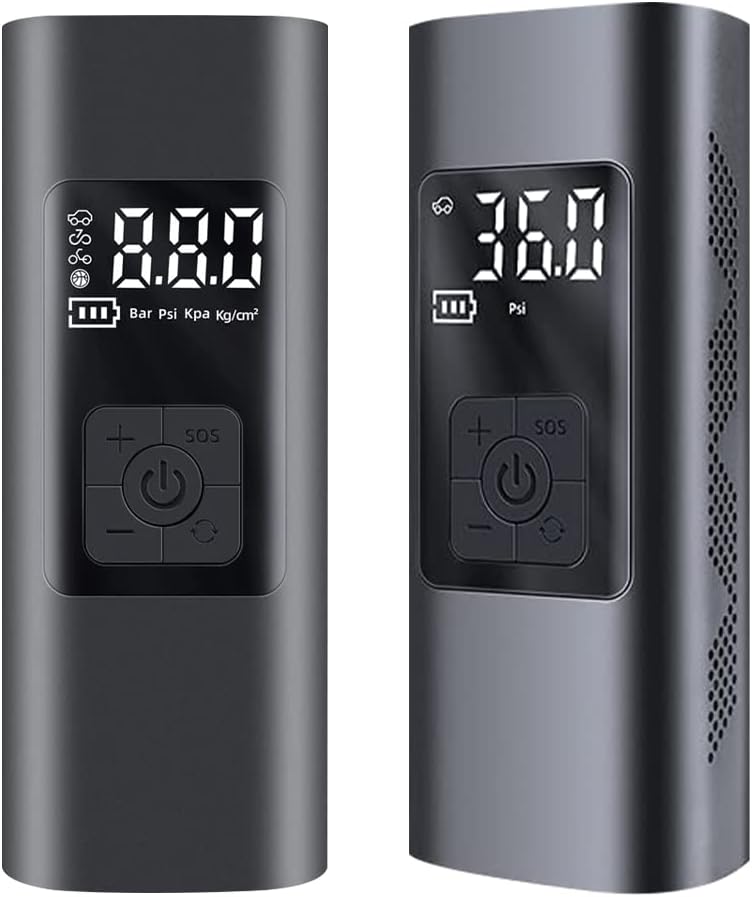 Portable 150PSI Tire Inflator with LCD Screen and LED Light H888983