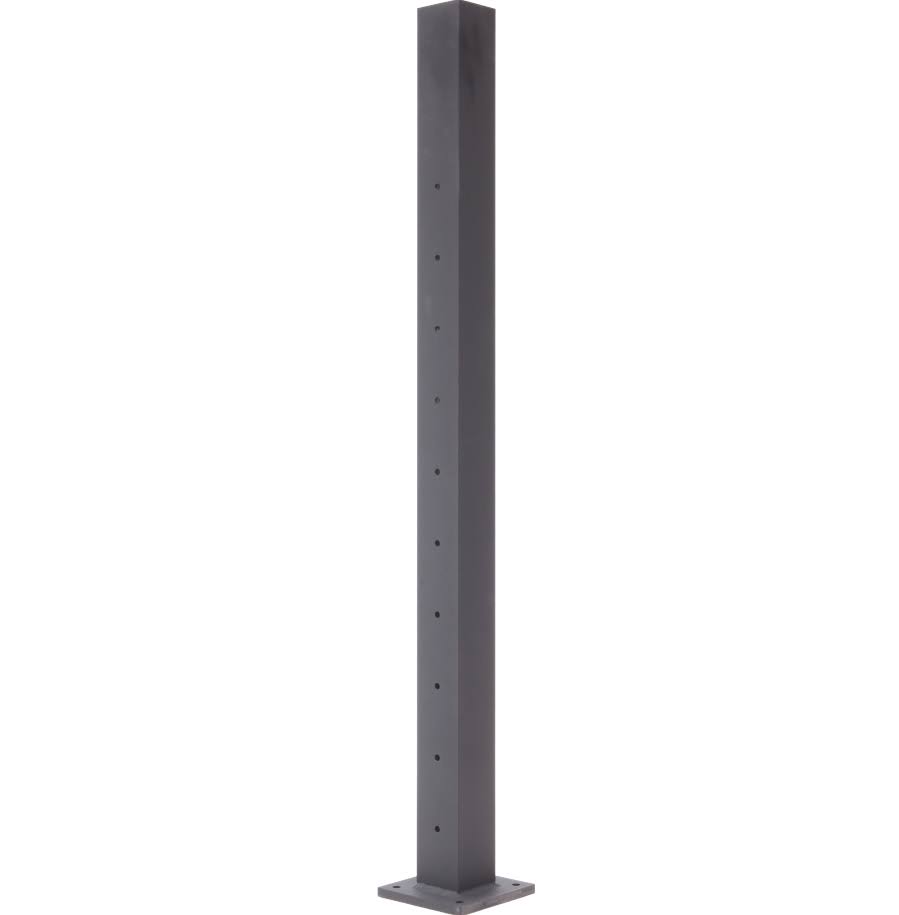Textured Black Cable Stair Middle Post K4020