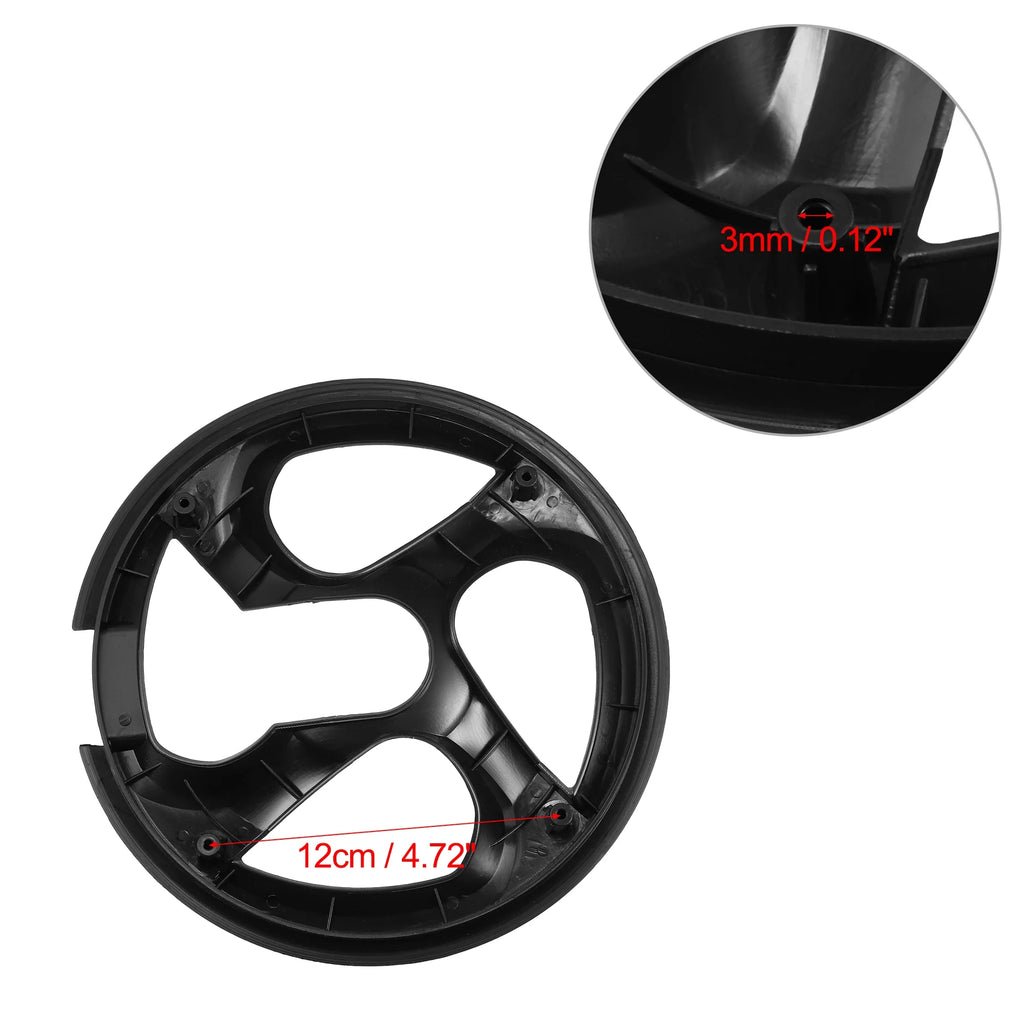 Black Bicycle Bike Chain Wheel Cover Protector I562513