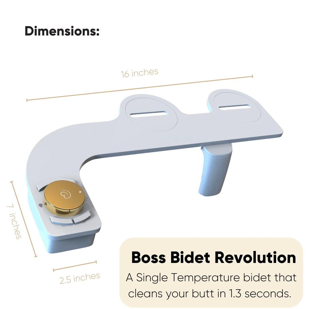 Jerusalem Gold Non Electric Dual Nozzle Bidet Attachment V812634