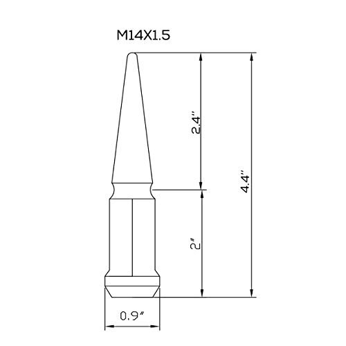 24 Silver M14X1.5 Cone Seat Closed End Wheel Lug Nuts D92893