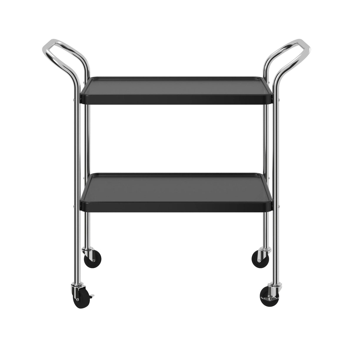 White 2 Tier Serving Cart M123