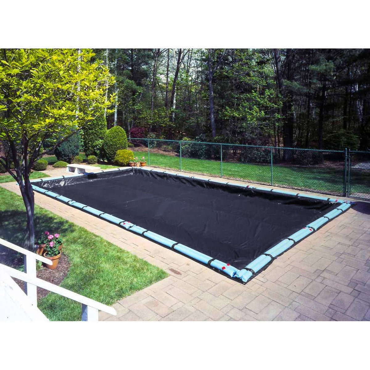 Royal Blue Heavy-Duty In-Ground Winter Pool Cover, 20 x 45 ft. Q343394