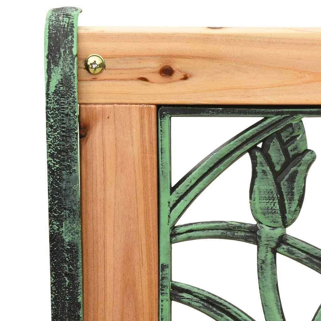 Cast Iron and Solid Firwood Garden Bench P554