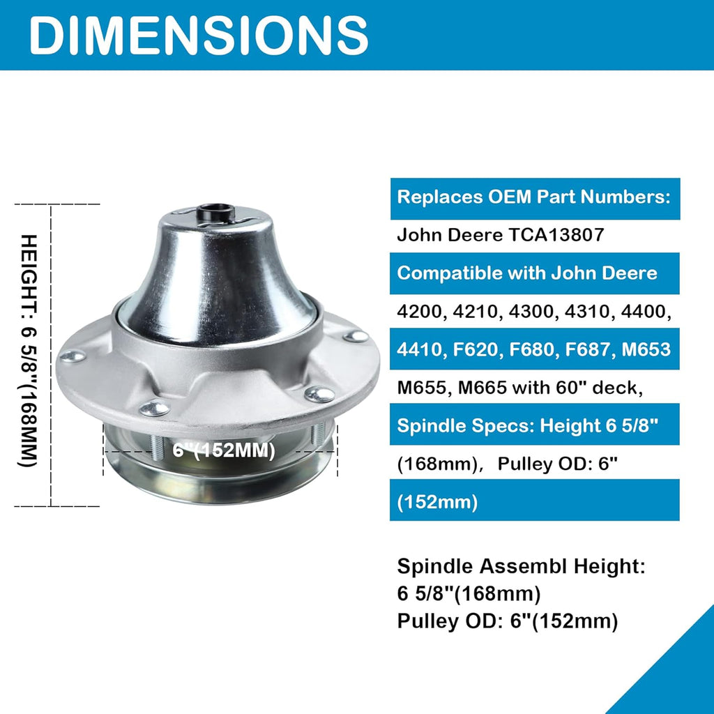 Spindle Assembly Pack of 2 for 60 inch Deck Mower Q2965