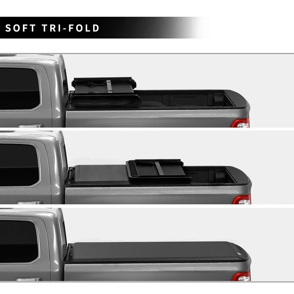 6 ft Tri Fold Truck Bed Tonneau Cover V13354