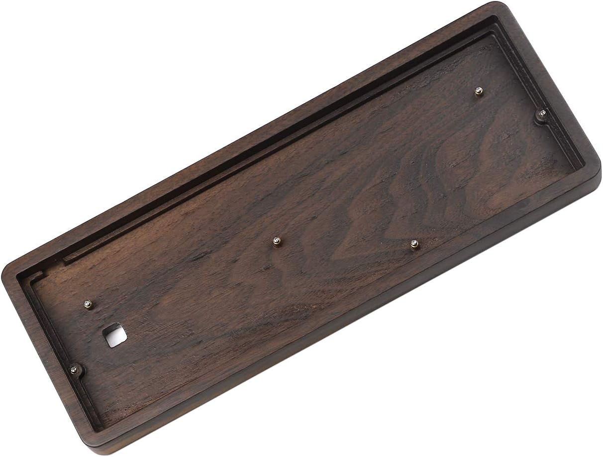 Walnut Wooden Keyboard Kit with Wired PCB T518169