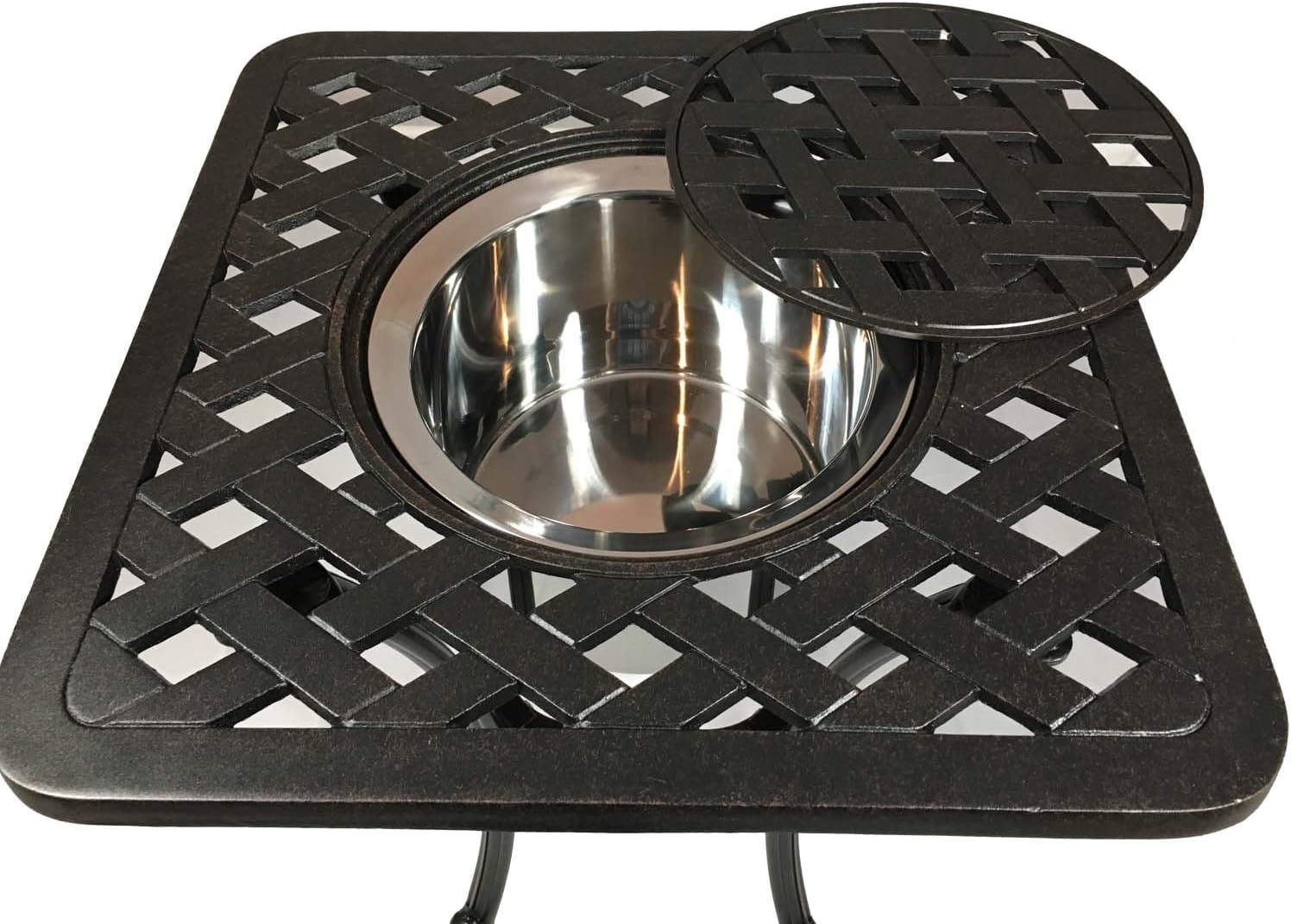 21 Square Cast Aluminum Cooler Table G5300