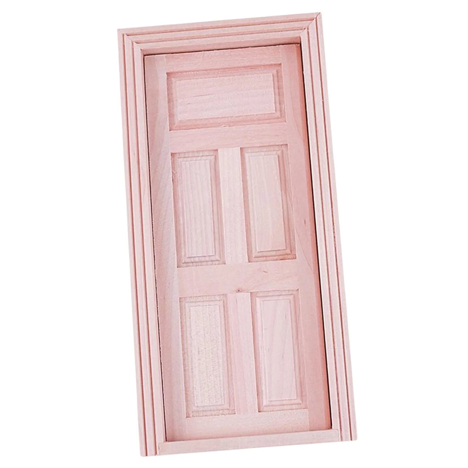 Unpainted Wood Dollhouse Miniature Door C24569