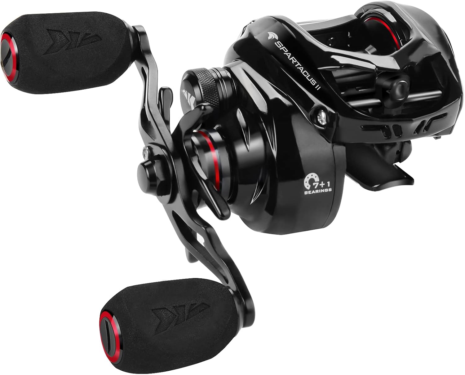 6oz Ultralight Baitcasting Fishing Reel, 17.6 LB Carbon Fiber Drag, 7.2:1 Gear Ratio, Pack of 2 C5566