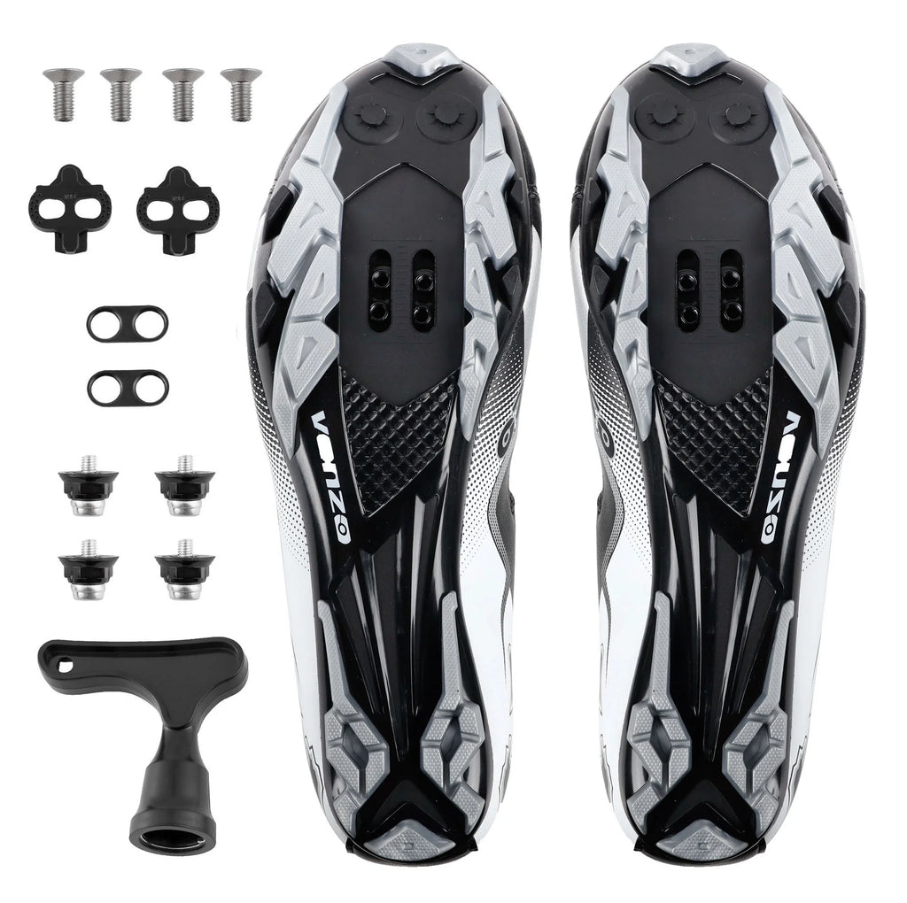 Men's Cycling Shoes With Pedals & Cleats - Size 49 A44616