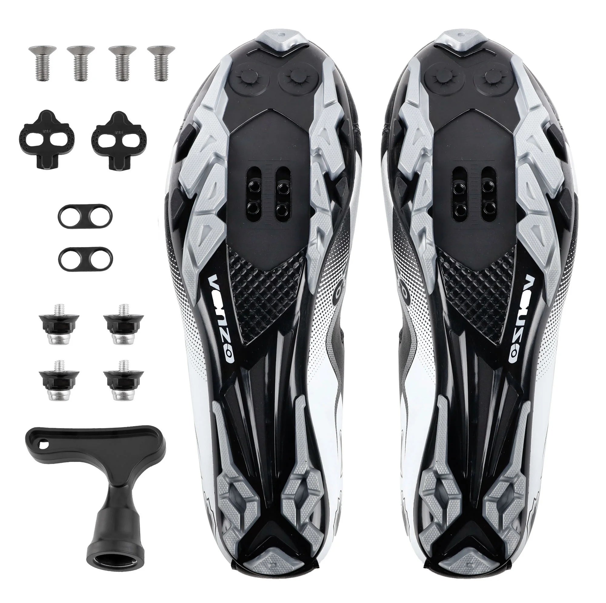 Men's Cycling Shoes With Pedals & Cleats - Size 49 A44616