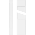 Plain PVC Pilaster with Standard Capital and Base (Pair) D1559