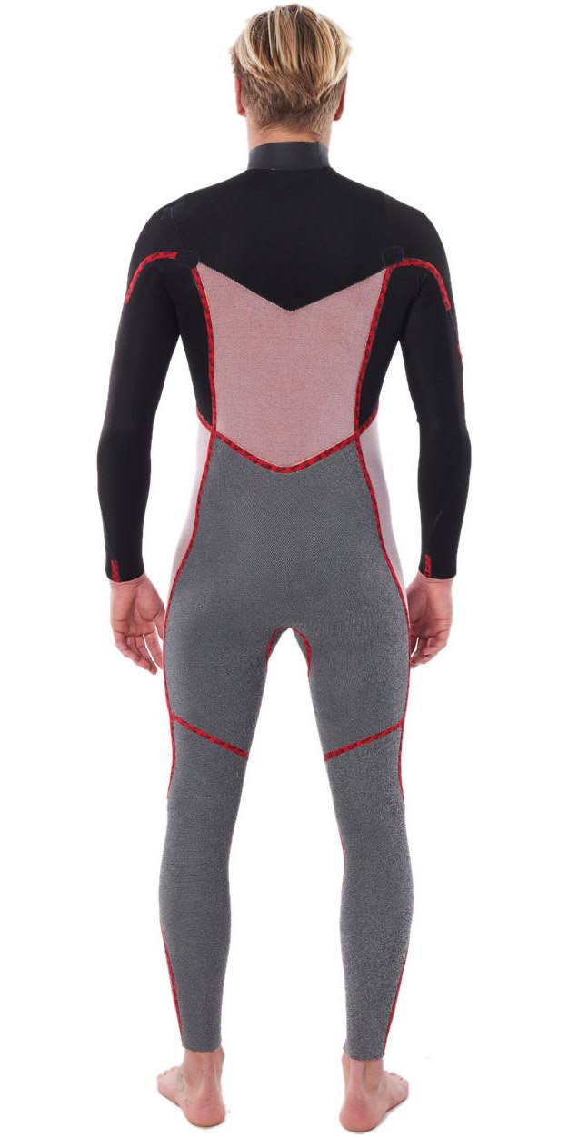 Black 4/3mm Chest Zip Wetsuit D138