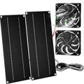 10W 12V Solar Powered Dual Fan Waterproof Exhaust Fan with Cable I30373